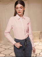 Baby pink formal shirt S