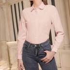 Baby pink formal shirt S