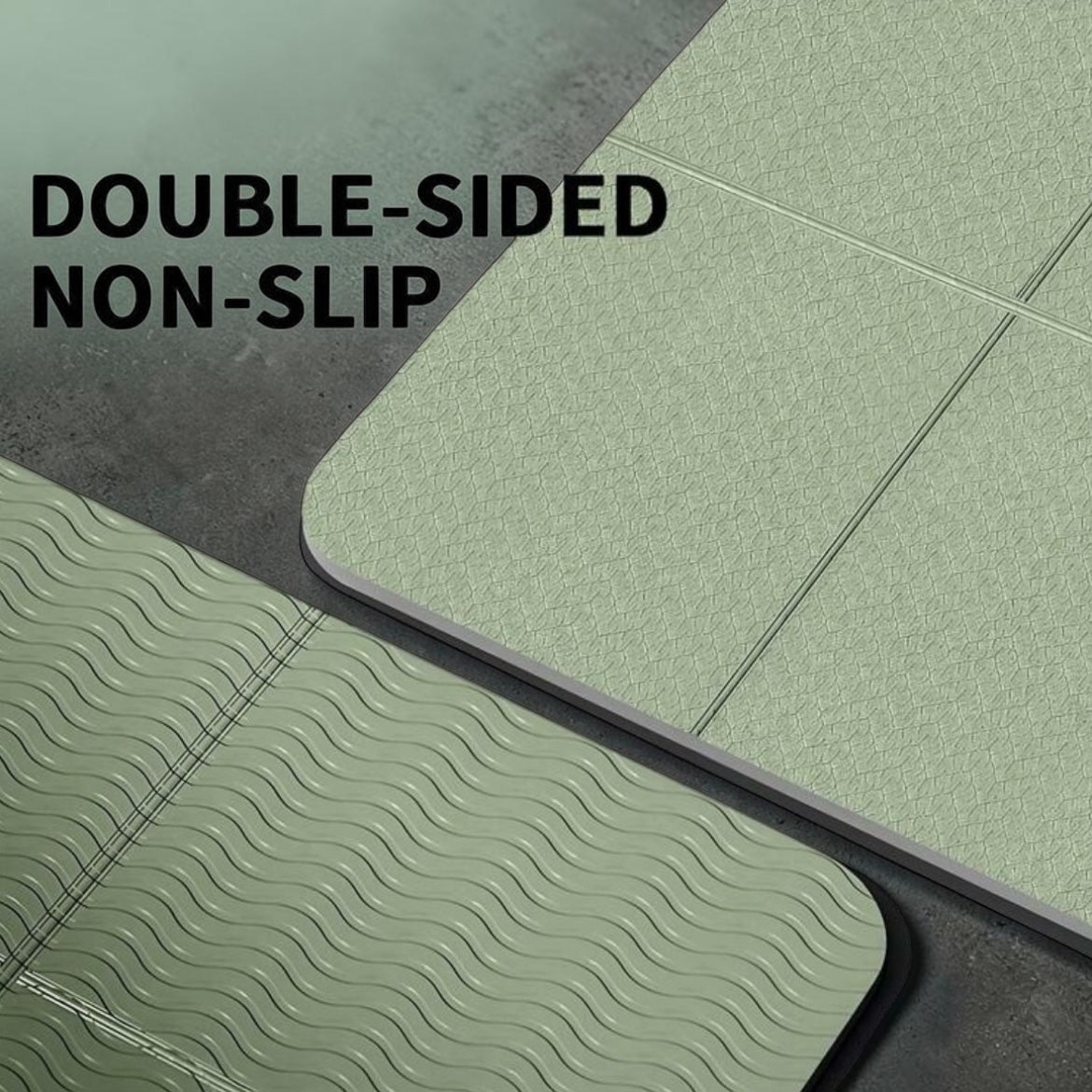 Folded yoga mat