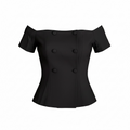 Off shoulder formal shirt