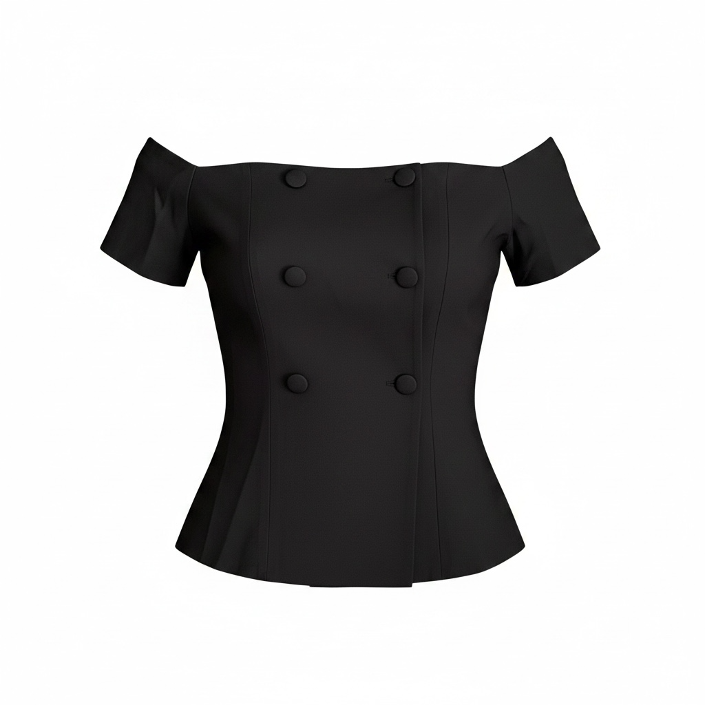 Off shoulder formal shirt