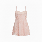 Pink floral dress