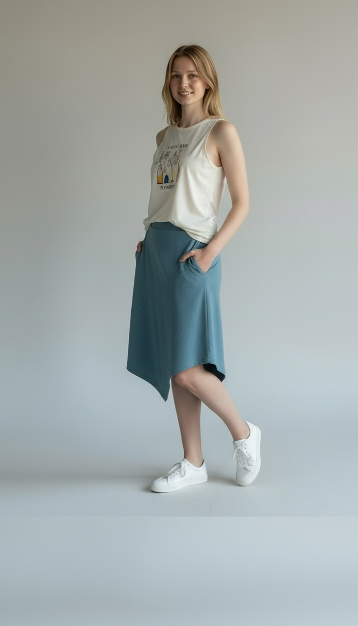 Cut top and skirt