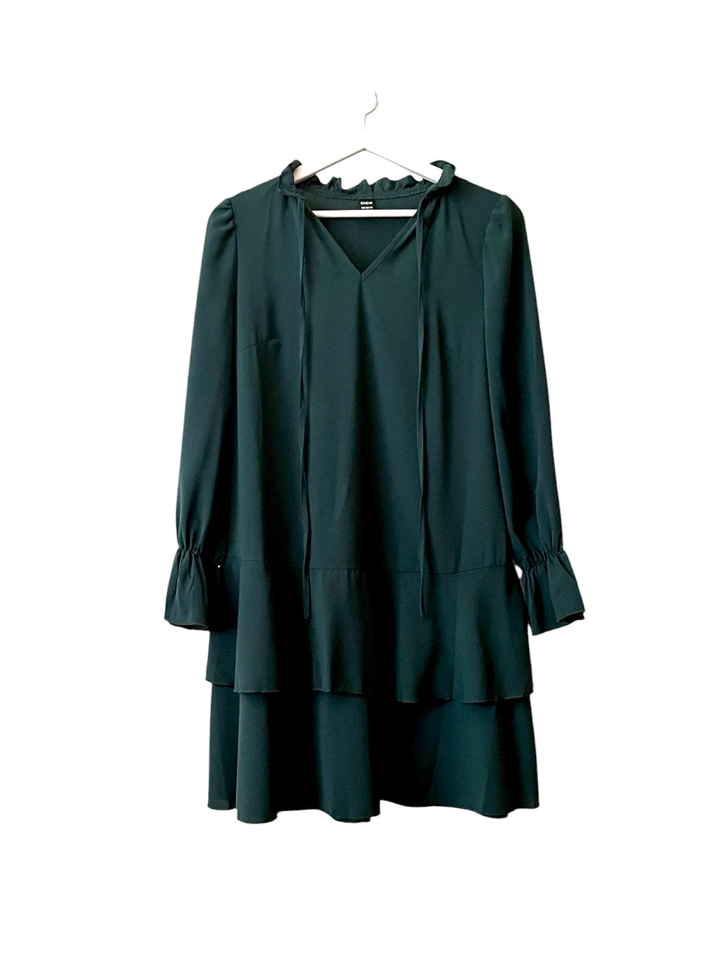 Green shirt dress