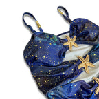 Galaxy swimsuit with skirt