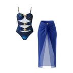 Galaxy swimsuit with skirt